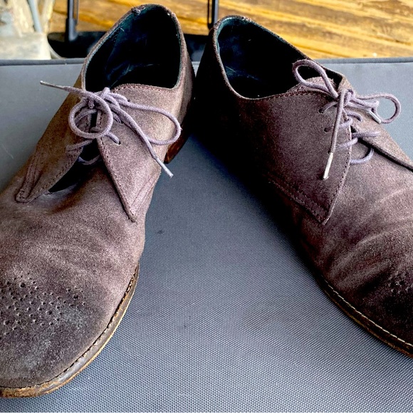 Suede wing tip women’s shoe made in Spain , Hakei Crafted - Picture 3 of 6